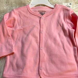NWT first impressions by Macys snap closure light weight pink cardigan